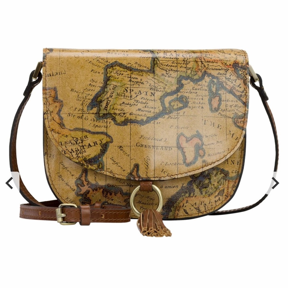 NEW Patricia Nash Brinlee Leather Saddle Crossbody